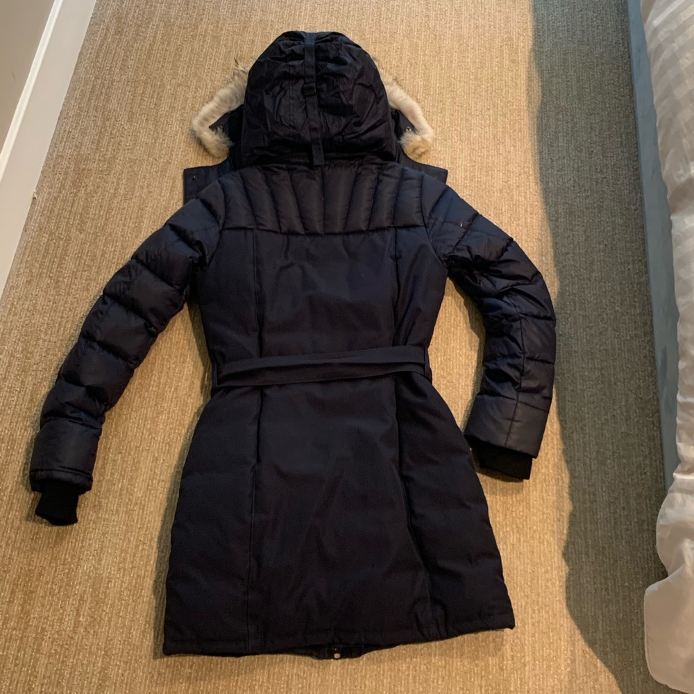 Canada goose Rowan belted parka size xs navy - Picture 11 of 13